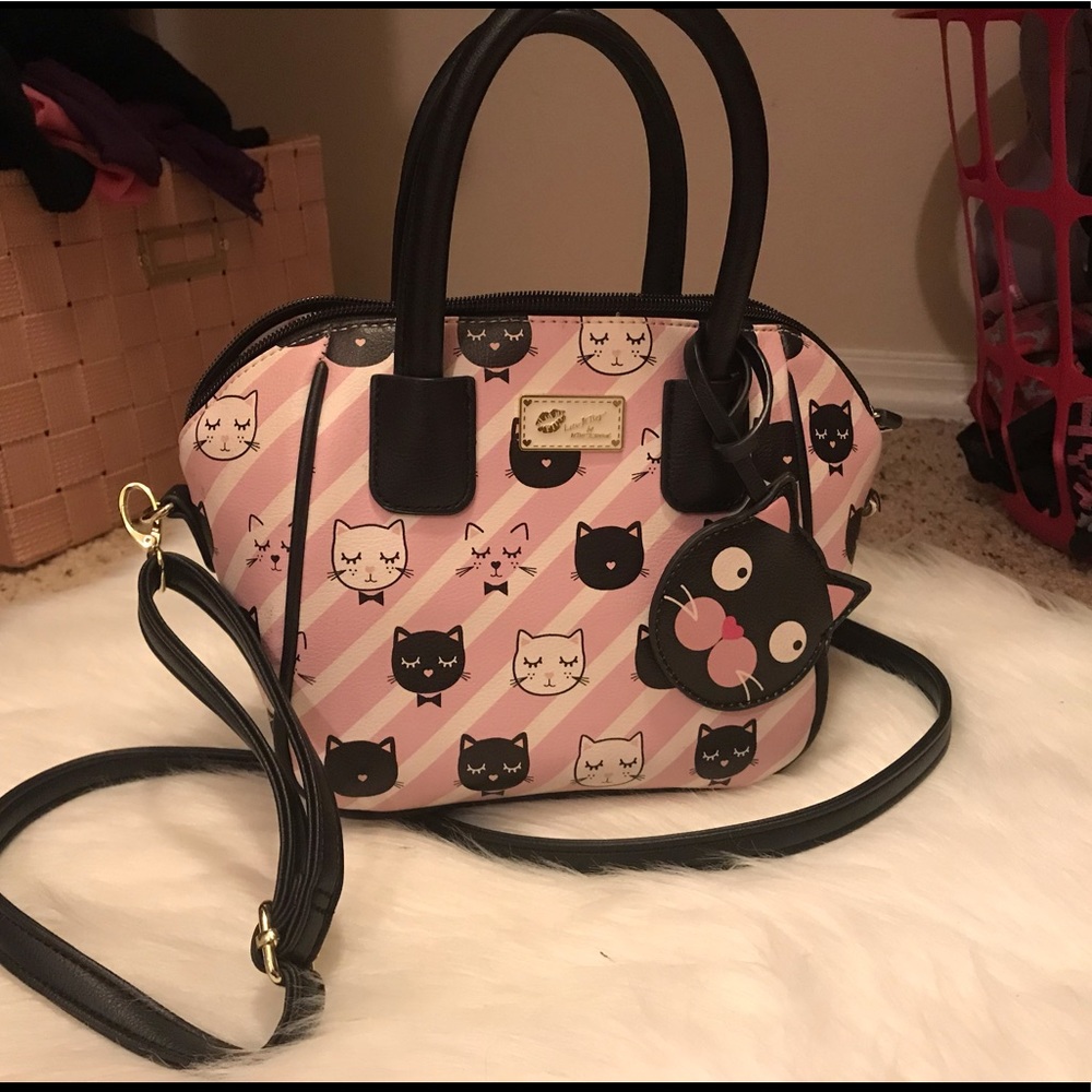 Betsey Johnson cat purse
